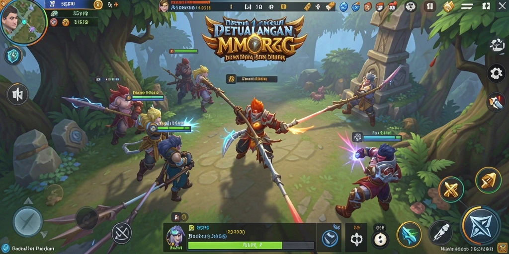 Gambaran gameplay seru di dunia fantastis 55RP.