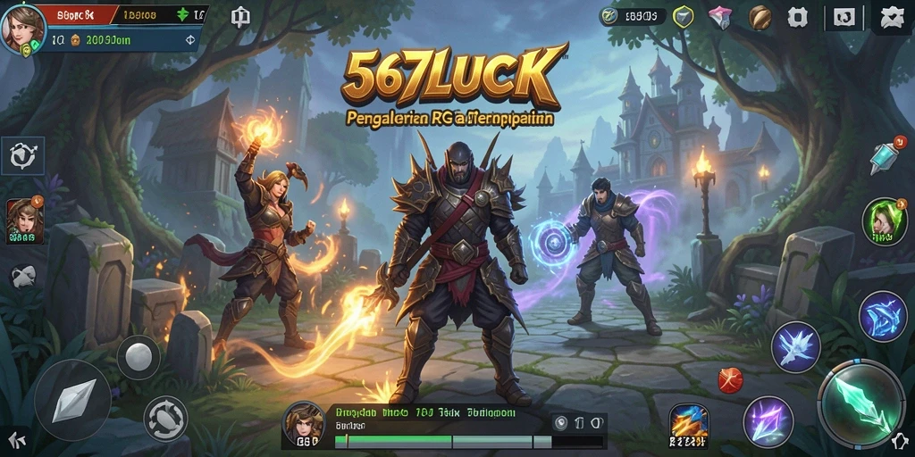 Tampilan gameplay RPG 567LUCK yang menakjubkan dan interaktif.