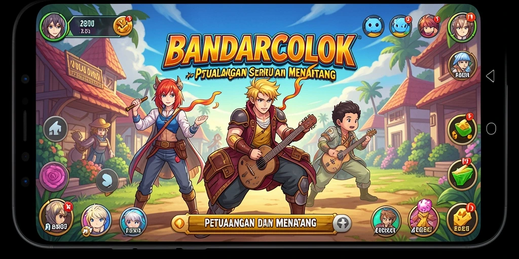 Screenshot menampilkan aksi seru dalam game Anime BANDARCOLOK.