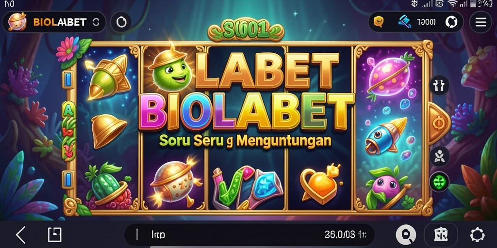 Tampilan gameplay seru dengan fitur bonus menarik di BIOLABET.