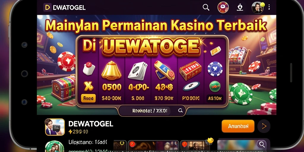 Tampilan gameplay menarik dan interaktif dari DEWATOGEL.