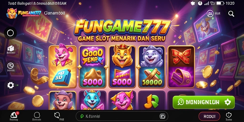 Tampilan menakjubkan dari gameplay FUNGAME777 dengan berbagai tema Slot.