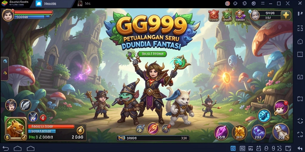 Tangkapan layar GG999 menampilkan momen mendebarkan di petualangan fantasi.