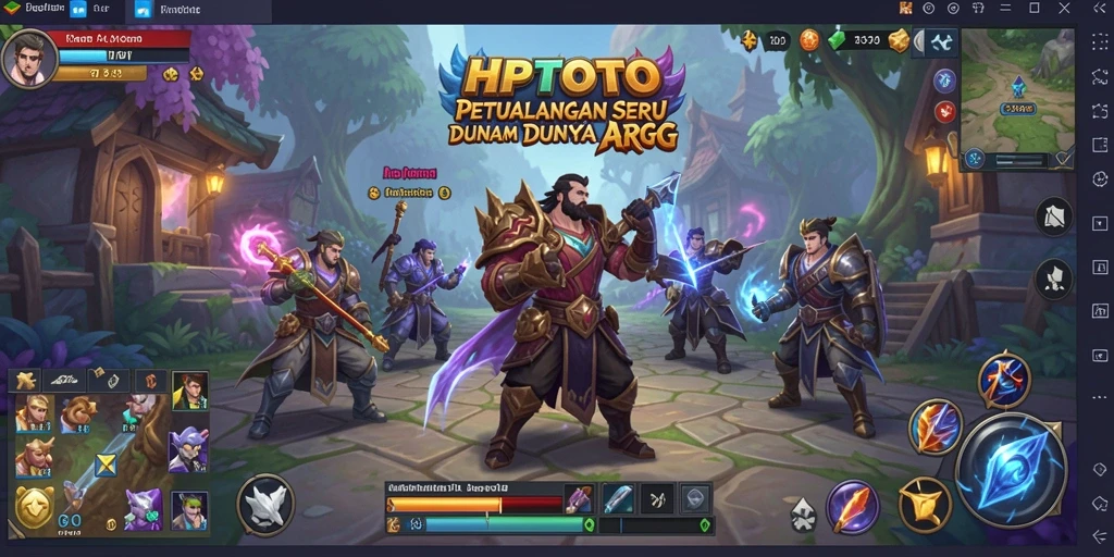 Tampilan gameplay menarik dengan karakter beraksi di medan pertempuran.