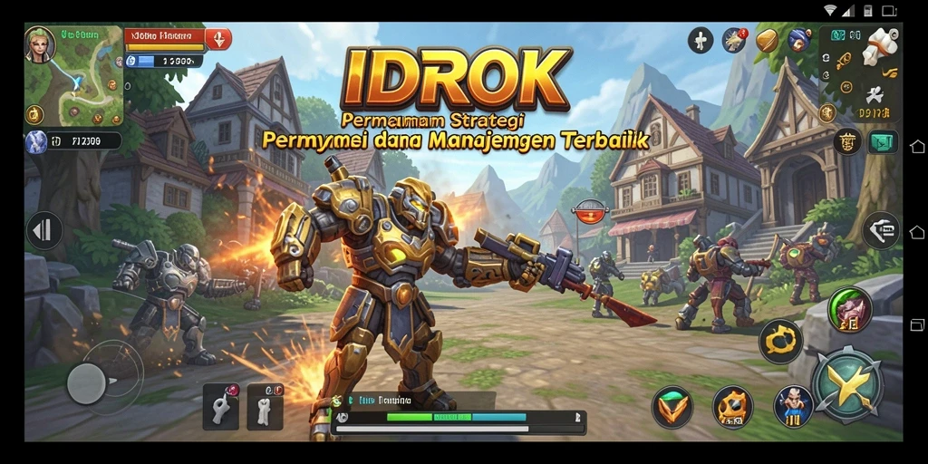 Screenshot gameplay menampilkan aksi strategi dalam IDROK.