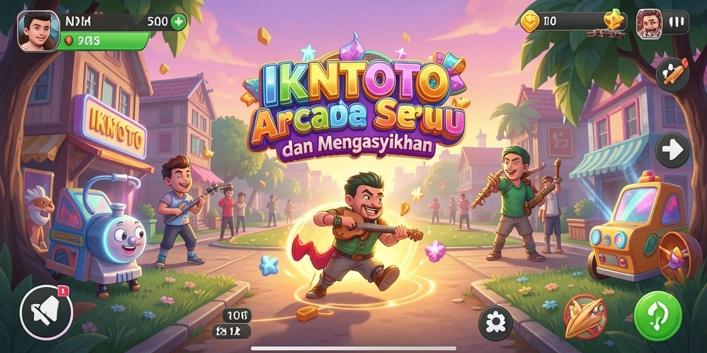 Tampilan gameplay arcade IKNTOTO yang menarik dan seru.