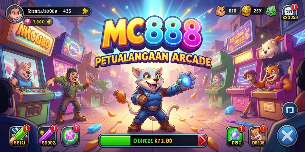 Tangkapan layar gameplay MC888 menampilkan aksi seru dalam permainan Arcade.