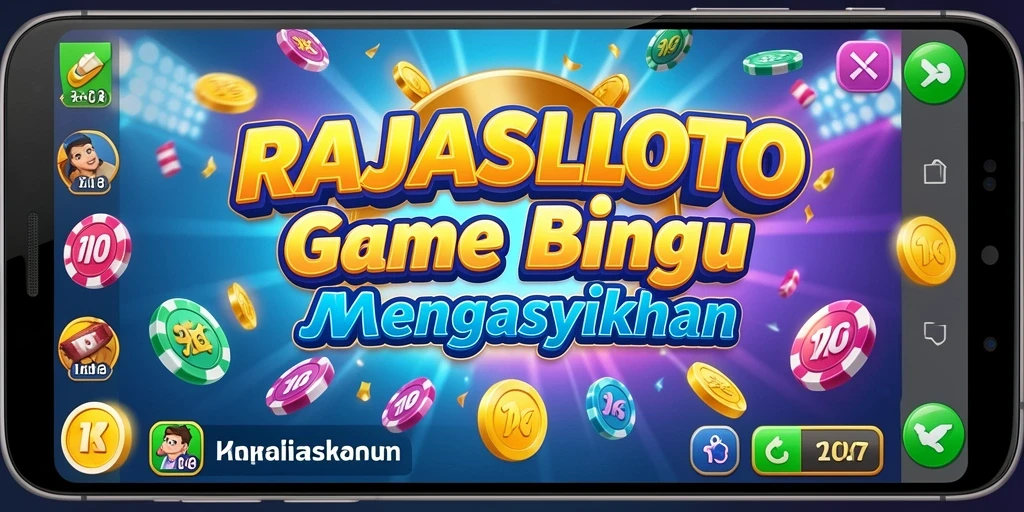 Tampilan gameplay seru RAJASLOTO dengan suasana Bingo yang menegangkan.