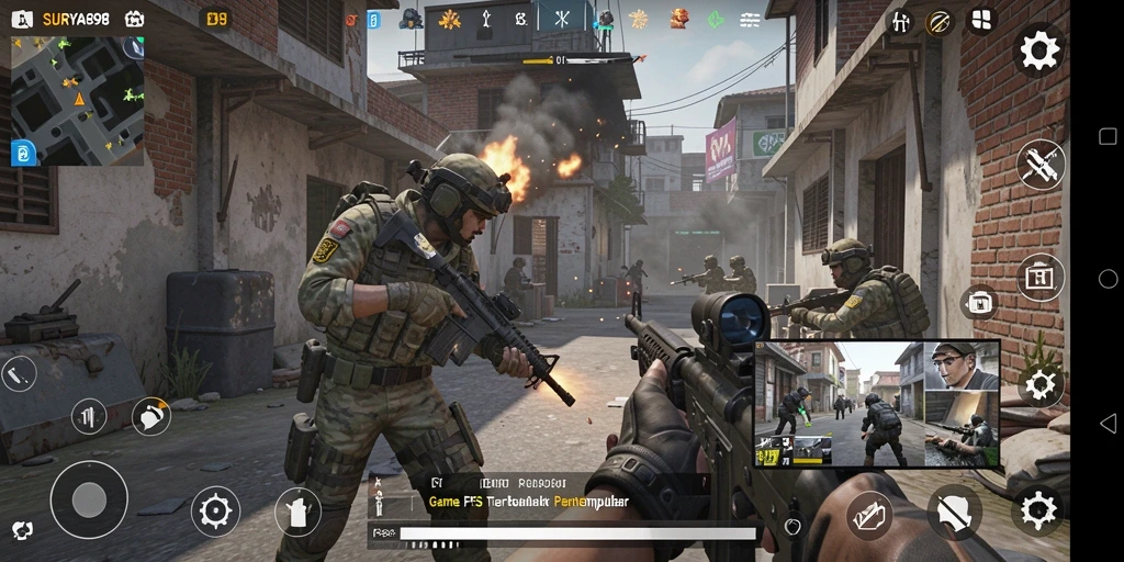 Tampilkan aksi intens dari gameplay <strong>SURYA898</strong> yang mendebarkan.