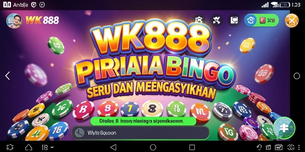 Tampilan gameplay Bingo yang menarik dan interaktif dalam WK888.